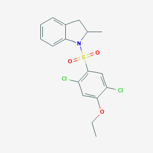 1-(2,5-Dichloro-4-ethoxyphenyl)sulfonyl-2-methyl-2,3-dihydroindole