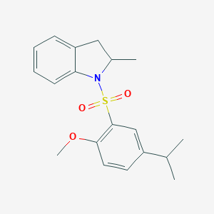 1-{[2-Methoxy-5-(methylethyl)phenyl]sulfonyl}-2-methylindoline