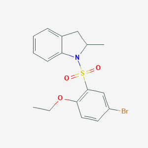 1-(5-Bromo-2-ethoxyphenyl)sulfonyl-2-methyl-2,3-dihydroindole