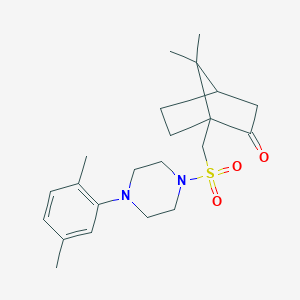 1-({[4-(2,5-Dimethylphenyl)-1-piperazinyl]sulfonyl}methyl)-7,7-dimethylbicyclo[2.2.1]heptan-2-one