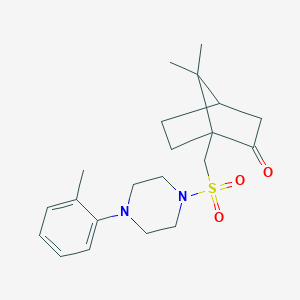 7,7-Dimethyl-1-(4-o-tolyl-piperazine-1-sulfonylmethyl)-bicyclo[2.2.1]heptan-2-one