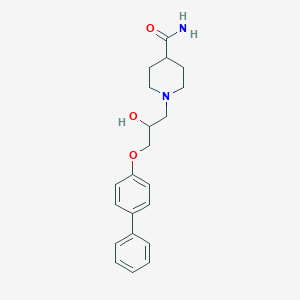 1-[2-Hydroxy-3-(4-phenylphenoxy)propyl]piperidine-4-carboxamide