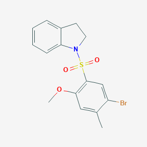 5-Bromo-1-(indolinylsulfonyl)-2-methoxy-4-methylbenzene