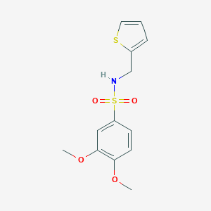 3,4-dimethoxy-N-(2-thienylmethyl)benzenesulfonamide