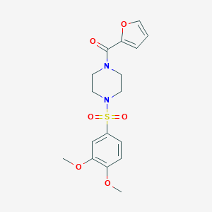 1-[(3,4-Dimethoxyphenyl)sulfonyl]-4-(2-furoyl)piperazine