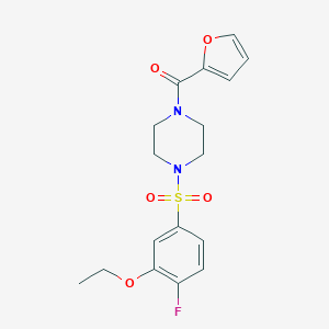 [4-(3-Ethoxy-4-fluoro-benzenesulfonyl)-piperazin-1-yl]-furan-2-yl-methanone