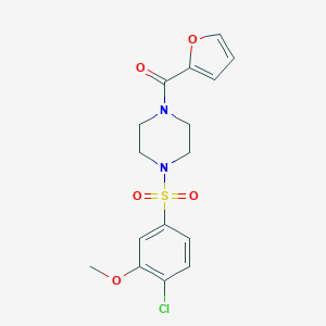 [4-(4-Chloro-3-methoxy-benzenesulfonyl)-piperazin-1-yl]-furan-2-yl-methanone