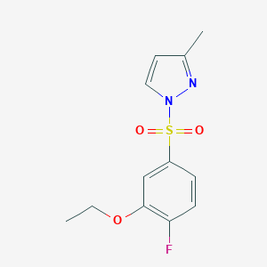 1-(3-Ethoxy-4-fluorophenyl)sulfonyl-3-methylpyrazole