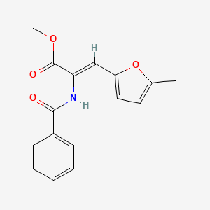 molecular formula C16H15NO4 B4867168 methyl (Z)-2-benzamido-3-(5-methylfuran-2-yl)prop-2-enoate 