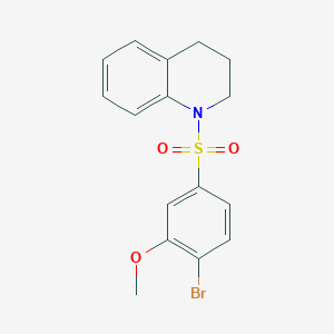 1-(4-bromo-3-methoxyphenyl)sulfonyl-3,4-dihydro-2H-quinoline