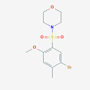 4-[(5-Bromo-2-methoxy-4-methylphenyl)sulfonyl]morpholine