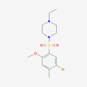 1-(5-Bromo-2-methoxy-4-methylphenyl)sulfonyl-4-ethylpiperazine