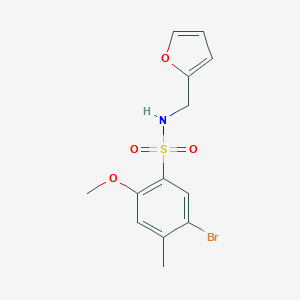 5-bromo-N-(2-furylmethyl)-2-methoxy-4-methylbenzenesulfonamide