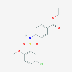 Ethyl 4-{[(5-chloro-2-methoxyphenyl)sulfonyl]amino}benzoate