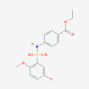 Ethyl 4-{[(5-fluoro-2-methoxyphenyl)sulfonyl]amino}benzoate