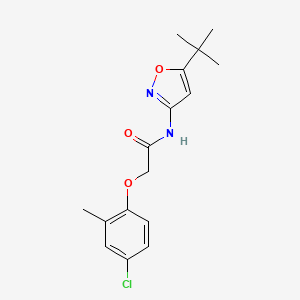 N-(5-tert-butyl-1,2-oxazol-3-yl)-2-(4-chloro-2-methylphenoxy)acetamide