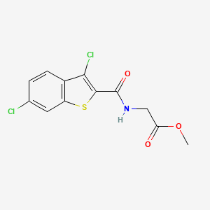 METHYL 2-{[(3,6-DICHLORO-1-BENZOTHIOPHEN-2-YL)CARBONYL]AMINO}ACETATE