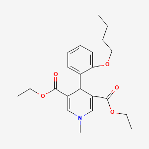 3,5-DIETHYL 4-(2-BUTOXYPHENYL)-1-METHYL-1,4-DIHYDROPYRIDINE-3,5-DICARBOXYLATE