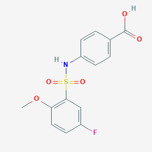 4-{[(5-Fluoro-2-methoxyphenyl)sulfonyl]amino}benzoic acid