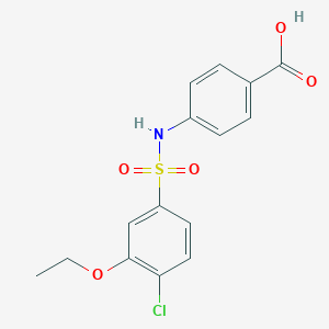 4-{[(4-Chloro-3-ethoxyphenyl)sulfonyl]amino}benzoic acid