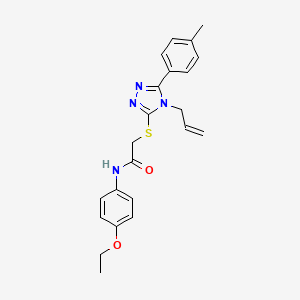 2-{[4-allyl-5-(4-methylphenyl)-4H-1,2,4-triazol-3-yl]thio}-N-(4-ethoxyphenyl)acetamide