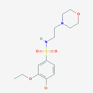 4-bromo-3-ethoxy-N-(2-morpholin-4-ylethyl)benzenesulfonamide