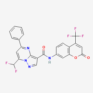 7-(DIFLUOROMETHYL)-N~3~-[2-OXO-4-(TRIFLUOROMETHYL)-2H-CHROMEN-7-YL]-5-PHENYLPYRAZOLO[1,5-A]PYRIMIDINE-3-CARBOXAMIDE