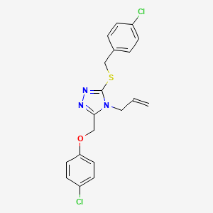 {4-ALLYL-5-[(4-CHLOROBENZYL)SULFANYL]-4H-1,2,4-TRIAZOL-3-YL}METHYL (4-CHLOROPHENYL) ETHER