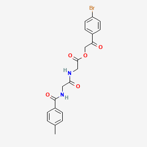 2-(4-bromophenyl)-2-oxoethyl N-(4-methylbenzoyl)glycylglycinate