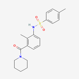 4-methyl-N-[2-methyl-3-(1-piperidinylcarbonyl)phenyl]benzenesulfonamide