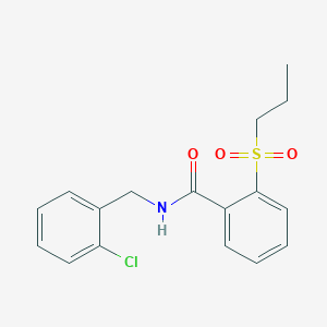 N-[(2-chlorophenyl)methyl]-2-propylsulfonylbenzamide