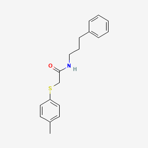 2-[(4-methylphenyl)thio]-N-(3-phenylpropyl)acetamide