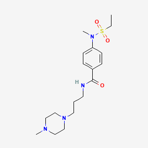 4-[(ethylsulfonyl)(methyl)amino]-N-[3-(4-methyl-1-piperazinyl)propyl]benzamide