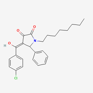 4-(4-chlorobenzoyl)-3-hydroxy-1-octyl-5-phenyl-1,5-dihydro-2H-pyrrol-2-one