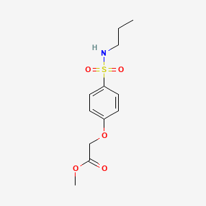 methyl {4-[(propylamino)sulfonyl]phenoxy}acetate