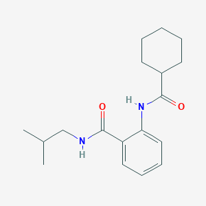 2-[(cyclohexylcarbonyl)amino]-N-isobutylbenzamide