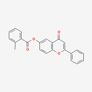 4-oxo-2-phenyl-4H-chromen-6-yl 2-methylbenzoate