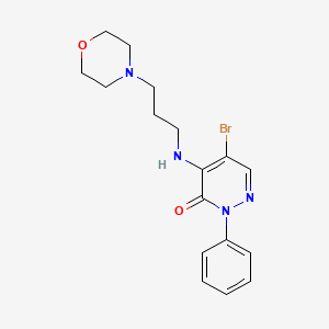 5-BROMO-4-[(3-MORPHOLINOPROPYL)AMINO]-2-PHENYL-3(2H)-PYRIDAZINONE