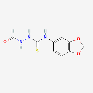 N-1,3-benzodioxol-5-yl-2-formylhydrazinecarbothioamide