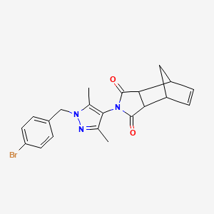 4-[1-(4-bromobenzyl)-3,5-dimethyl-1H-pyrazol-4-yl]-4-azatricyclo[5.2.1.0~2,6~]dec-8-ene-3,5-dione