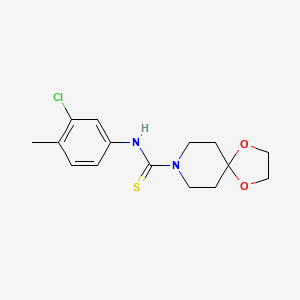 N-(3-chloro-4-methylphenyl)-1,4-dioxa-8-azaspiro[4.5]decane-8-carbothioamide