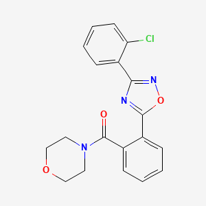 4-{2-[3-(2-chlorophenyl)-1,2,4-oxadiazol-5-yl]benzoyl}morpholine