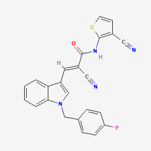 2-cyano-N-(3-cyano-2-thienyl)-3-[1-(4-fluorobenzyl)-1H-indol-3-yl]acrylamide