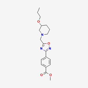 methyl 4-{5-[(3-propoxy-1-piperidinyl)methyl]-1,2,4-oxadiazol-3-yl}benzoate