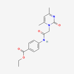 ethyl 4-{[(4,6-dimethyl-2-oxopyrimidin-1(2H)-yl)acetyl]amino}benzoate