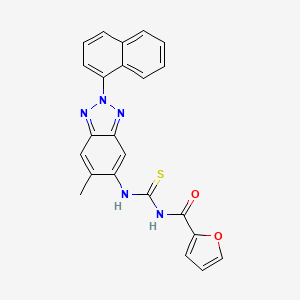 N-({[6-methyl-2-(1-naphthyl)-2H-1,2,3-benzotriazol-5-yl]amino}carbonothioyl)-2-furamide