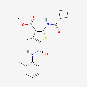 methyl 2-[(cyclobutylcarbonyl)amino]-4-methyl-5-{[(2-methylphenyl)amino]carbonyl}-3-thiophenecarboxylate