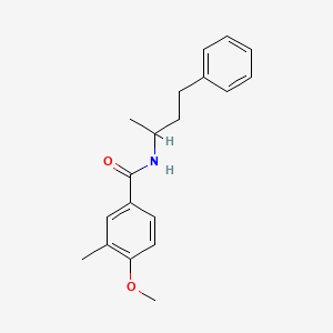 4-methoxy-3-methyl-N-(4-phenylbutan-2-yl)benzamide