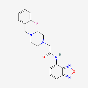 N-(2,1,3-BENZOXADIAZOL-4-YL)-2-[4-(2-FLUOROBENZYL)-1-PIPERAZINYL]ACETAMIDE