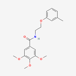 3,4,5-trimethoxy-N-[2-(3-methylphenoxy)ethyl]benzamide